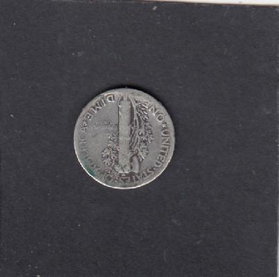 Beschrijving: 1 Dime MERCURY